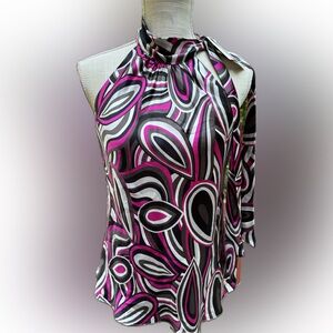INC halter top-  100% silk- Size- 10P- NEW WITH TAGS